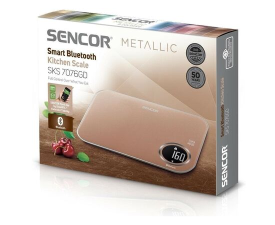 Весы кухонные Sencor SKS7076GD, изображение 10 Весы кухонные Sencor SKS7076GD, изображение 10