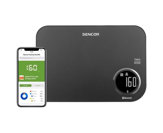 Весы кухонные Sencor SKS7078BK, изображение 3 Весы кухонные Sencor SKS7078BK, изображение 3