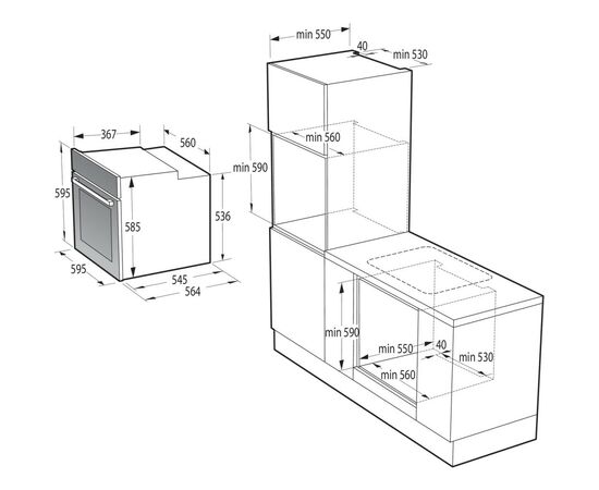 Духовой шкаф Gorenje BOS6737SYB, изображение 9 Духовой шкаф Gorenje BOS6737SYB, изображение 9