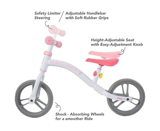 Беговел Janod My Buddy Wheels Единорог (N101232), изображение 3 Беговел Janod My Buddy Wheels Единорог (N101232), изображение 3