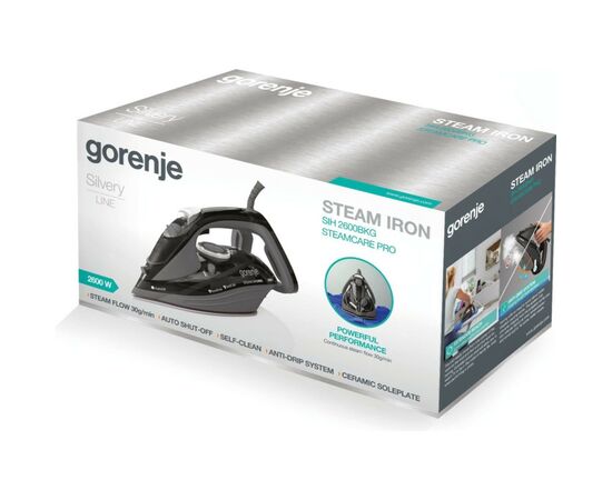 Утюг Gorenje SIH2600BKG, изображение 3 Утюг Gorenje SIH2600BKG, изображение 3