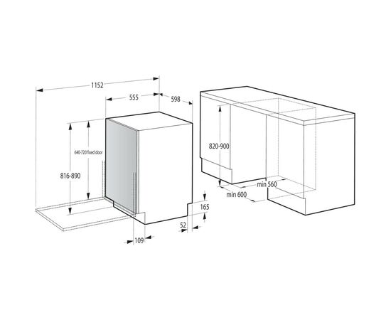 Посудомийна машина Gorenje GV693C60UV, зображення 12 Посудомийна машина Gorenje GV693C60UV, зображення 12