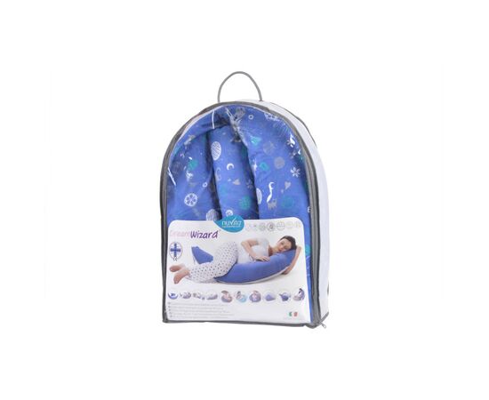 Подушка Nuvita для беременных 10 в 1 DreamWizard синий (NV7100BLUE), изображение 5 Подушка Nuvita для беременных 10 в 1 DreamWizard синий (NV7100BLUE), изображение 5