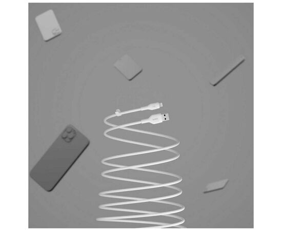 Дата кабель USB 2.0 AM to Lightning 3.0m white Belkin (CAA008BT3MWH), изображение 11 Дата кабель USB 2.0 AM to Lightning 3.0m white Belkin (CAA008BT3MWH), изображение 11