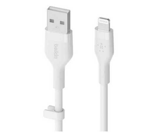 Дата кабель USB 2.0 AM to Lightning 3.0m white Belkin (CAA008BT3MWH), изображение 3 Дата кабель USB 2.0 AM to Lightning 3.0m white Belkin (CAA008BT3MWH), изображение 3