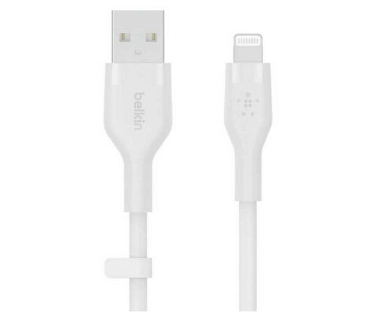 Дата кабель USB 2.0 AM to Lightning 3.0m white Belkin (CAA008BT3MWH), изображение 4 Дата кабель USB 2.0 AM to Lightning 3.0m white Belkin (CAA008BT3MWH), изображение 4