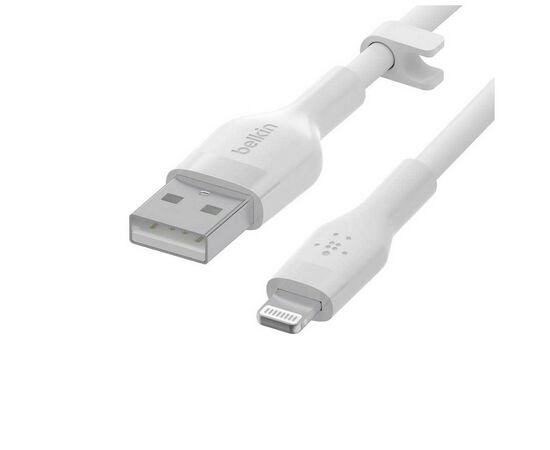 Дата кабель USB 2.0 AM to Lightning 3.0m white Belkin (CAA008BT3MWH), изображение 6 Дата кабель USB 2.0 AM to Lightning 3.0m white Belkin (CAA008BT3MWH), изображение 6