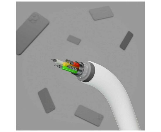 Дата кабель USB 2.0 AM to Lightning 3.0m white Belkin (CAA008BT3MWH), изображение 7 Дата кабель USB 2.0 AM to Lightning 3.0m white Belkin (CAA008BT3MWH), изображение 7