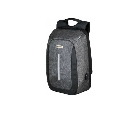 Рюкзак школьный Optima Anti-theft" 17 Серый (O97368), изображение 2