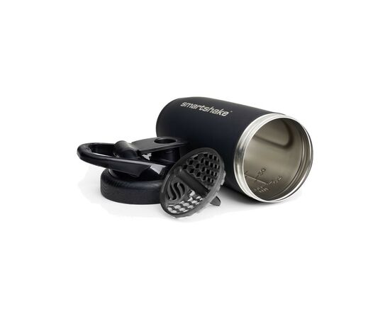 Шейкер спортивний SmartShake Reforce Stainless Steel 30oz/900ml Black (11150103), зображення 2 Шейкер спортивний SmartShake Reforce Stainless Steel 30oz/900ml Black (11150103), зображення 2