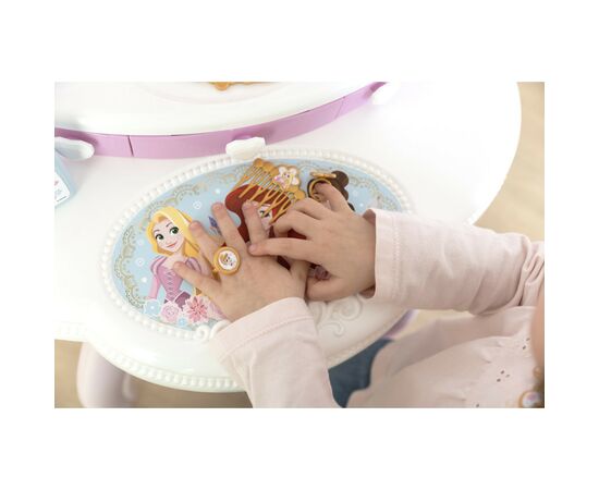 Игровой набор Smoby Столик с зеркалом Дисней Принцессы Парикмахерская 2 в 1 со стульчиком и аксессуарами (320250), изображение 9