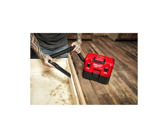 Пылесос строительный Milwaukee M12 FVCL-0 (без АКБ и ЗУ) (4933478186), изображение 8 Пылесос строительный Milwaukee M12 FVCL-0 (без АКБ и ЗУ) (4933478186), изображение 8