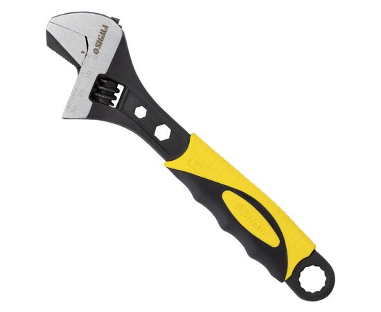 Ключ Sigma разводной с переставной губкой 200мм, 0-30мм CrV (TPR) (4100921), изображение 3 Ключ Sigma разводной с переставной губкой 200мм, 0-30мм CrV (TPR) (4100921), изображение 3