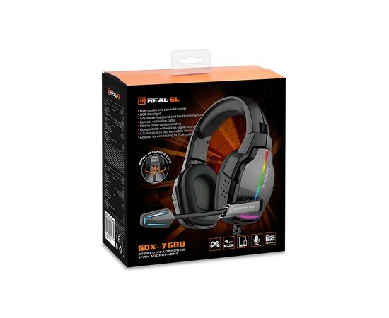 Наушники REAL-EL GDX-7680 Black, изображение 11