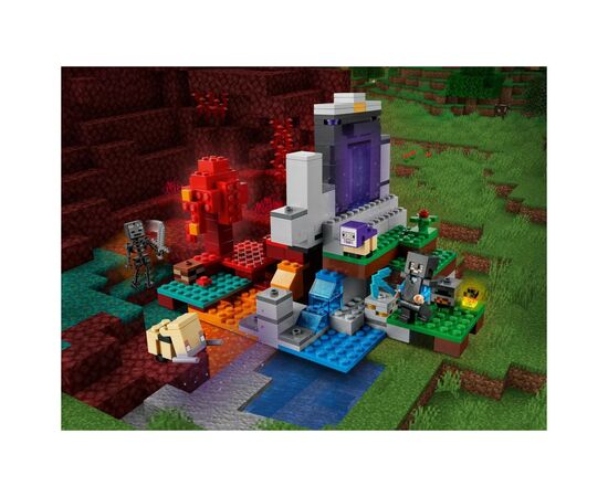 Конструктор LEGO Minecraft Разрушенный портал 316 деталей (21172), изображение 11 Конструктор LEGO Minecraft Разрушенный портал 316 деталей (21172), изображение 11