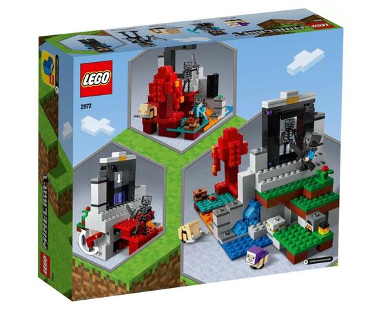 Конструктор LEGO Minecraft Разрушенный портал 316 деталей (21172), изображение 12 Конструктор LEGO Minecraft Разрушенный портал 316 деталей (21172), изображение 12