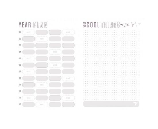 Тижневик Yes недатований Symphony A5 432 сторінки Світло-кораловий (252052), зображення 7