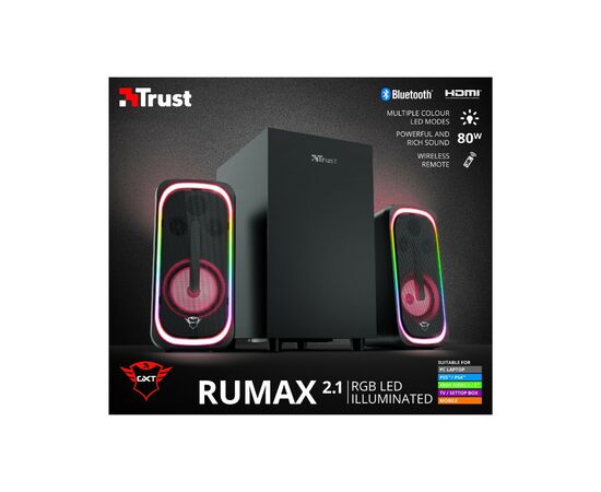 Акустическая система Trust GXT 635 Rumax RGB Black (23927), изображение 11 Акустическая система Trust GXT 635 Rumax RGB Black (23927), изображение 11