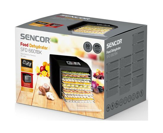 Сушка для овощей и фруктов Sencor SFD 6601BK, изображение 12 Сушка для овощей и фруктов Sencor SFD 6601BK, изображение 12