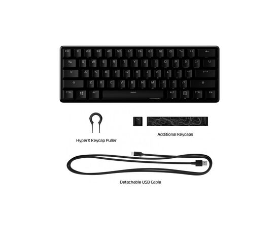Клавиатура HyperX Alloy Origins 60 Black (4P5N0AA), изображение 7 Клавиатура HyperX Alloy Origins 60 Black (4P5N0AA), изображение 7