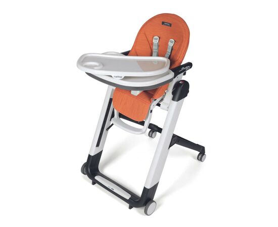 Стульчик для кормления Peg-Perego Siesta Follow Me Wonder Orange (пятностойкий оранжевый) (IH03000000WD48), изображение 2 Стульчик для кормления Peg-Perego Siesta Follow Me Wonder Orange (пятностойкий оранжевый) (IH03000000WD48), изображение 2