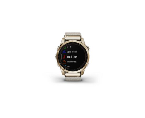 Смарт-часы Garmin fenix 7S,Sapph Sol, Cream Gold Ti w/Cream Nylon, GPS (010-02539-39), изображение 7 Смарт-часы Garmin fenix 7S,Sapph Sol, Cream Gold Ti w/Cream Nylon, GPS (010-02539-39), изображение 7