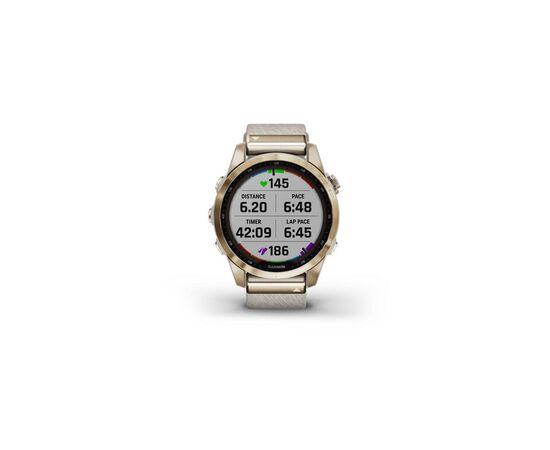 Смарт-часы Garmin fenix 7S,Sapph Sol, Cream Gold Ti w/Cream Nylon, GPS (010-02539-39), изображение 9 Смарт-часы Garmin fenix 7S,Sapph Sol, Cream Gold Ti w/Cream Nylon, GPS (010-02539-39), изображение 9