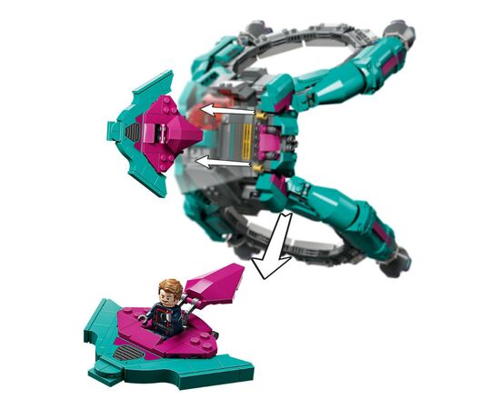 Конструктор LEGO Marvel Super Heroes Новый звездолет Часовых Галактики 378 деталей (76255), изображение 5 Конструктор LEGO Marvel Super Heroes Новый звездолет Часовых Галактики 378 деталей (76255), изображение 5