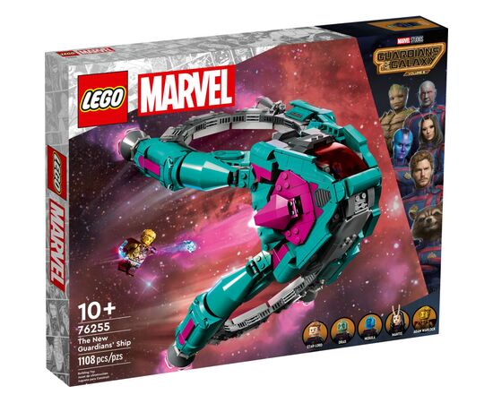 Конструктор LEGO Marvel Super Heroes Новый звездолет Часовых Галактики 378 деталей (76255)