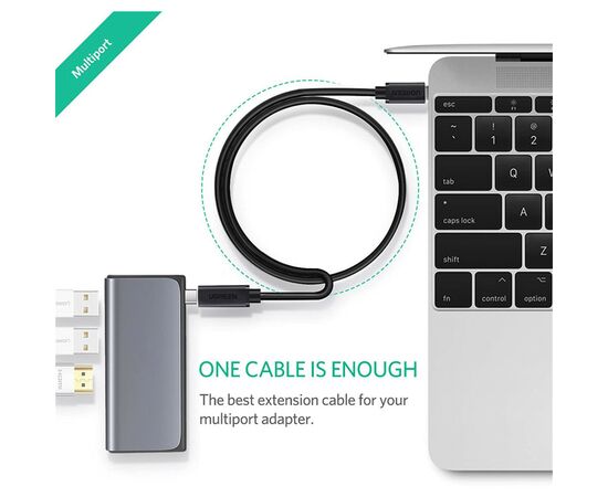 Дата кабель USB 3.1Gen2 Type-C to Type-C 1.0m 100W US353 Black Ugreen (10387), изображение 3 Дата кабель USB 3.1Gen2 Type-C to Type-C 1.0m 100W US353 Black Ugreen (10387), изображение 3