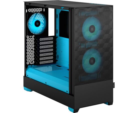 Корпус Fractal Design Pop Air RGB Cyan Core TG (FD-C-POR1A-02), изображение 7 Корпус Fractal Design Pop Air RGB Cyan Core TG (FD-C-POR1A-02), изображение 7