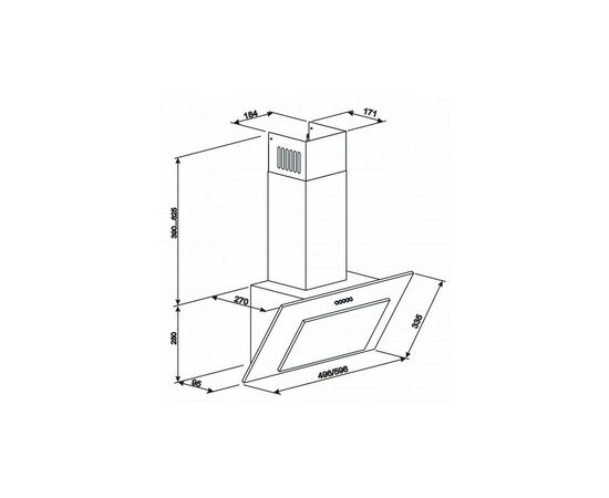 Вытяжка кухонная Eleyus VERTICAL 1000 60 BL, изображение 12 Вытяжка кухонная Eleyus VERTICAL 1000 60 BL, изображение 12