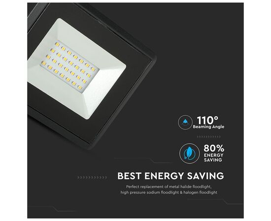 Прожектор V-TAC LED20W, SKU-5948, E-series, 230V, 6400К (3800157625418), изображение 8 Прожектор V-TAC LED20W, SKU-5948, E-series, 230V, 6400К (3800157625418), изображение 8