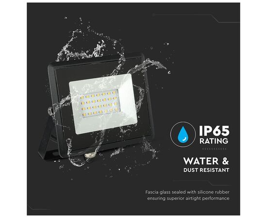 Прожектор V-TAC LED20W, SKU-5948, E-series, 230V, 6400К (3800157625418), изображение 9 Прожектор V-TAC LED20W, SKU-5948, E-series, 230V, 6400К (3800157625418), изображение 9