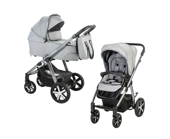 Коляска Baby Design 2 в 1 HUSKY XL 207 SILVER GRAY (204845)