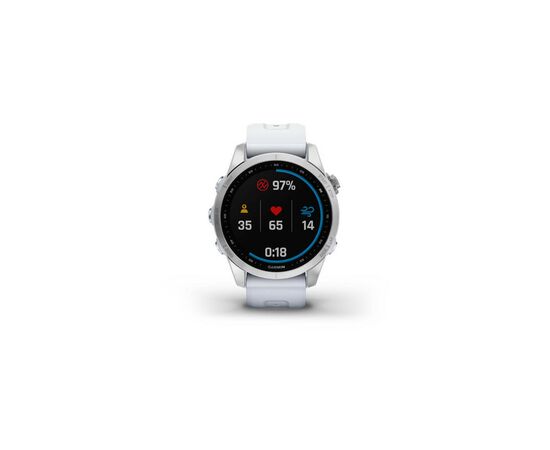 Смарт-часы Garmin fenix 7S Stainless Steel w/Whitestone Band, GPS (010-02539-03), изображение 4 Смарт-часы Garmin fenix 7S Stainless Steel w/Whitestone Band, GPS (010-02539-03), изображение 4