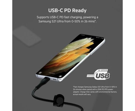 Дата кабель USB-C to USB-C 1.0m Belkin (CAB011BT1MBK), изображение 10 Дата кабель USB-C to USB-C 1.0m Belkin (CAB011BT1MBK), изображение 10