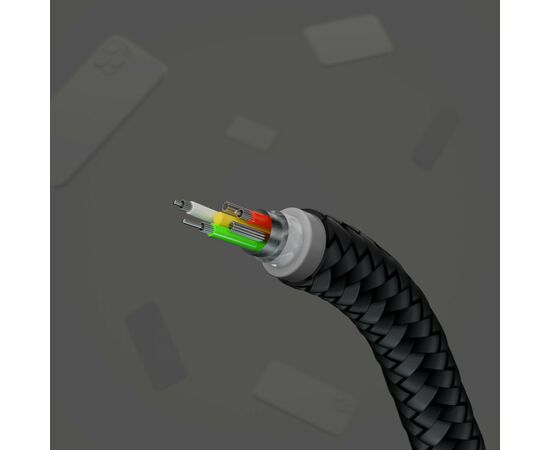 Дата кабель USB-C to USB-C 1.0m Belkin (CAB011BT1MBK), изображение 7 Дата кабель USB-C to USB-C 1.0m Belkin (CAB011BT1MBK), изображение 7