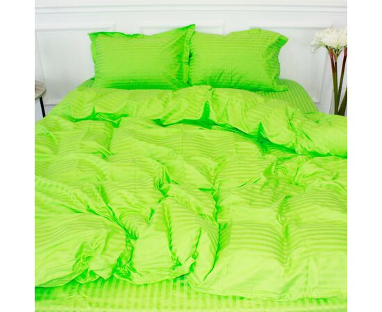 Постельное белье MirSon Satin Stripe 30-0016LightGreen 160х220 Семейный (2200005253700), изображение 2