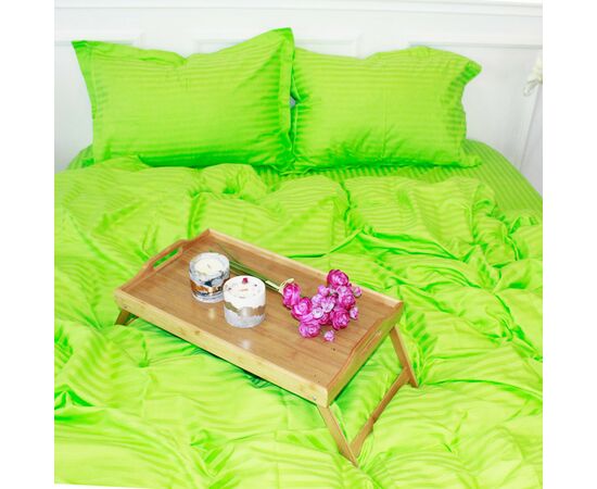 Постельное белье MirSon Satin Stripe 30-0016LightGreen 160х220 Семейный (2200005253700), изображение 7