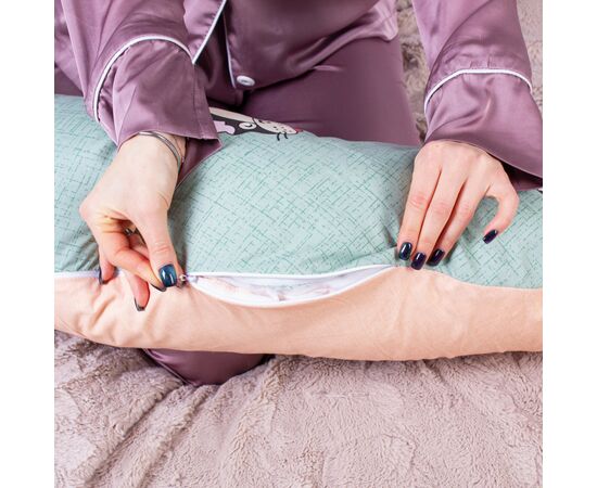 Подушка MirSon для беременных и кормления №8334 Print Line 17-0356 Burkina Faso Бязь 30х170х20 см (2200006200598), изображение 3 Подушка MirSon для беременных и кормления №8334 Print Line 17-0356 Burkina Faso Бязь 30х170х20 см (2200006200598), изображение 3