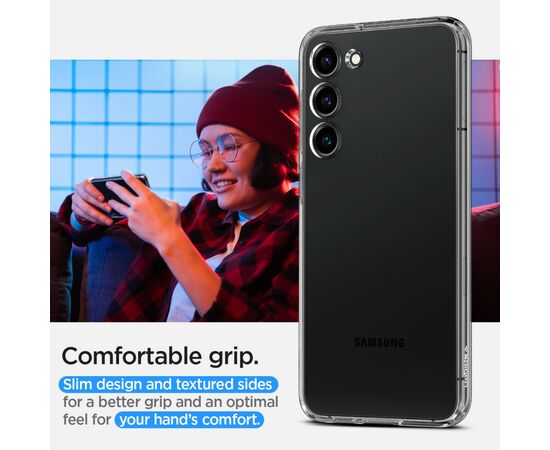 Чехол для моб. телефона Spigen Samsung Galaxy S23+ Liquid Crystal, Crystal Clear (ACS05662), изображение 6