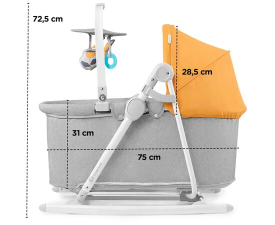 Кресло-качалка Kinderkraft 5 в 1 Nola Forest Yellow (5902533917716), изображение 10 Кресло-качалка Kinderkraft 5 в 1 Nola Forest Yellow (5902533917716), изображение 10