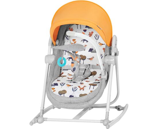 Кресло-качалка Kinderkraft 5 в 1 Nola Forest Yellow (5902533917716)