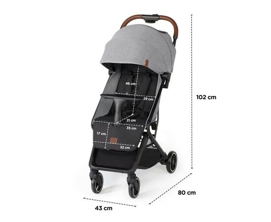 Коляска Kinderkraft Nubi Gray (KKWNUBIGRY0000) (5902533915774), изображение 11 Коляска Kinderkraft Nubi Gray (KKWNUBIGRY0000) (5902533915774), изображение 11
