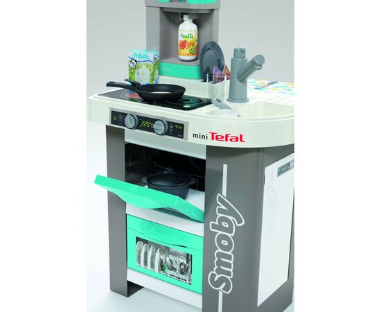 Игровой набор Smoby Интерактивная кухня Тефаль Студио с эффектом кипения 28 аксессуаров (311051), изображение 11 Игровой набор Smoby Интерактивная кухня Тефаль Студио с эффектом кипения 28 аксессуаров (311051), изображение 11