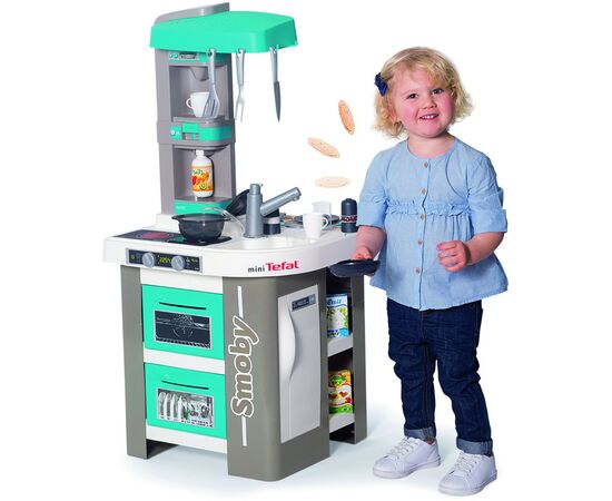 Игровой набор Smoby Интерактивная кухня Тефаль Студио с эффектом кипения 28 аксессуаров (311051), изображение 5 Игровой набор Smoby Интерактивная кухня Тефаль Студио с эффектом кипения 28 аксессуаров (311051), изображение 5