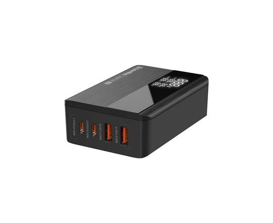 Зарядное устройство ColorWay Power Delivery GaN (2USB-A + 2USB TYPE-C) (100W) black (CW-CHS041PD-BK), изображение 2 Зарядное устройство ColorWay Power Delivery GaN (2USB-A + 2USB TYPE-C) (100W) black (CW-CHS041PD-BK), изображение 2