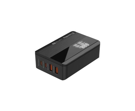 Зарядное устройство ColorWay Power Delivery GaN (2USB-A + 2USB TYPE-C) (100W) black (CW-CHS041PD-BK), изображение 4 Зарядное устройство ColorWay Power Delivery GaN (2USB-A + 2USB TYPE-C) (100W) black (CW-CHS041PD-BK), изображение 4