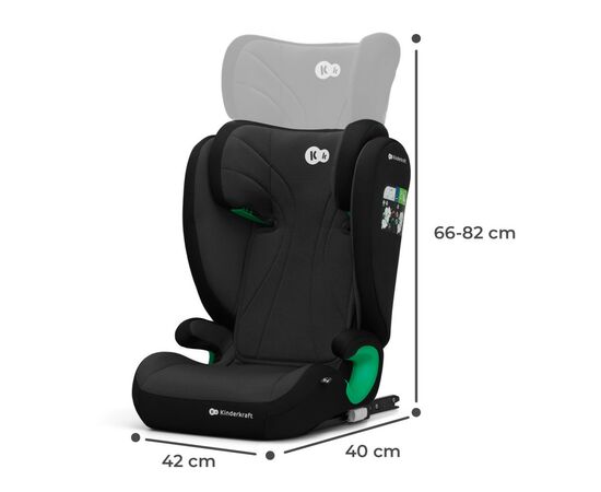 Автокресло Kinderkraft Junior Fix 2 i-Size Graphite Black (KCJUFI20BLK0000) (5902533921560), изображение 12 Автокресло Kinderkraft Junior Fix 2 i-Size Graphite Black (KCJUFI20BLK0000) (5902533921560), изображение 12